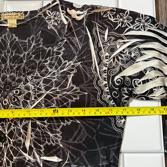 Ladies Energe medium black and white design short tunic,dress or top on most - Picture 14 of 15